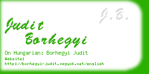 judit borhegyi business card